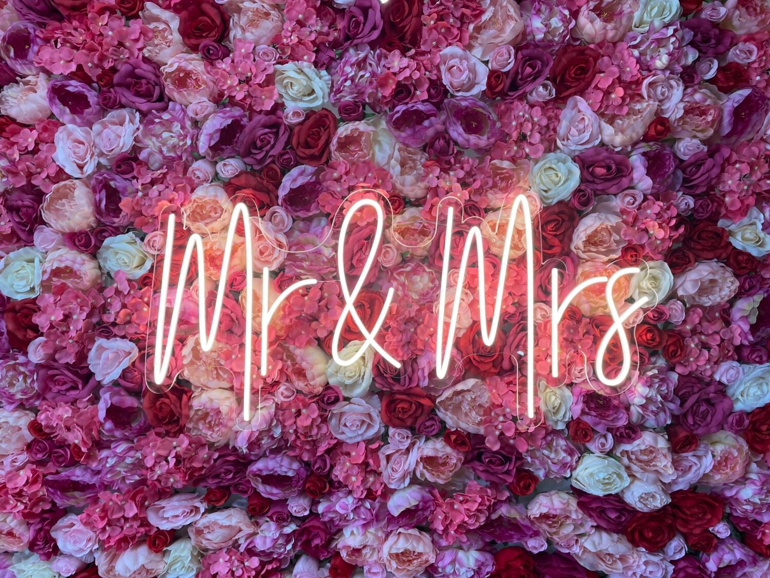 LED Schild - Mr & Mrs